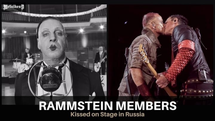 Rammstein Members Kissed on Stage in Russia