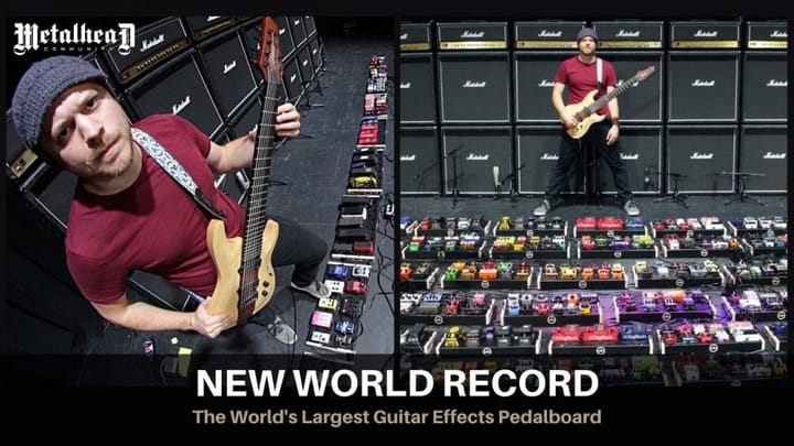 New World Record - The World's Largest Guitar Effects Pedalboard