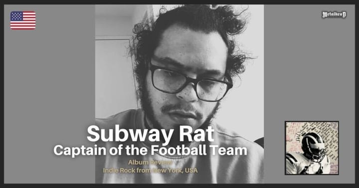 Subway Rat - Captain of the Football Team - Album Review - Indie Rock from New York, USA